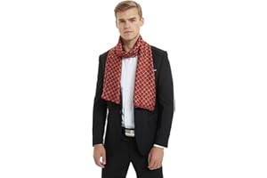 Leisofter Sciarpe Uomo Sciarpa di Seta di Lusso per Uomo, Scialle Avvolgente per Abbigliamento da Lavoro Regalo per Uomo, Fazzoletto da Collo Lungo per Inverno, Primavera, Autunno