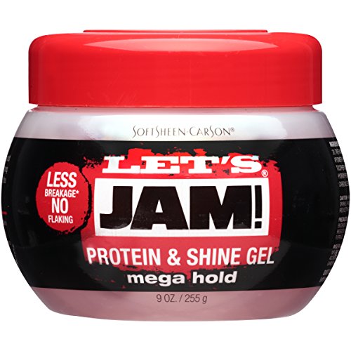 LETS Jam proteínas y brillo Gel de pelo, Mega Hold 255 g/9 oz