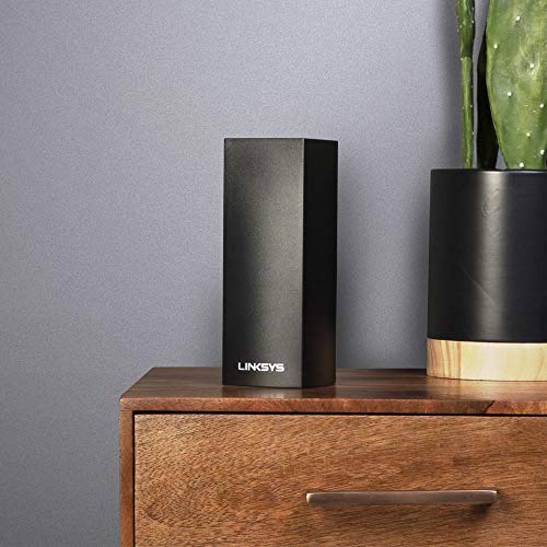 Linksys WHW0303-EU Velop grenzenloses Tri-Band Mesh-WLAN-System (WLAN-Router/WLAN-Extender für das grenzenlose Mesh-Netzwerk, AC6600, 3er-Pack, bis zu 525 m² Funkabdeckung) schwarz
