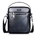 Produktbild Bageek Umhängetasche Herren Kleine Schultertaschen Messenger Bag Ledertasche Herren Kunstleder Schwarz Vatertagsgeschenke