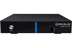GigaBlue UHD IP 4K Multimedia Mulitroom - 2160P Digital Ultra HD Receiver - DVB-S2X Dual Tuner, Multistream - HDMI, SD Kartenleser, Astra vorinstalliert, USB3.0, Internet-Radio,HDR10, inkl. HDMI Kabel