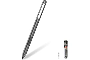 ﻿ANYQOO MPP Stylus Penna 1.51 con sensibilità alla pressione 1024, Palm Rejection, batteria AAAA, compatibile con Microsoft Surface e alcuni Asus, Dell, HP, 2 ricariche sostituibili