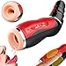 Produktbild UIBETR Männlich Mstùrbtor  Automatisches realistisches Massagegerät Rotierende stoßende Tasche für männliche M withstùrbtion mit dem Girl Voice Moan Silikon