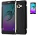 Produktbild Samsung Galaxy J3(2016)/J3(2016) Duos/J320 Smart Case Hülle mit Panzerglas,ISENPENK Ultra Slim Electroplate Überzug Spiegel TPU+PC(PU Leder Verbinden) Leder Case,Original Flip Bookstyle Wasserdicht Shockproof Anti Slip Protection Stoßfest Leder Tasche,Clear Durchsichtig Transparent Frontabdeckung Outdoor Stoßdämpfend Plating Mirror Schutzhülle Handyhülle für Samsung Galaxy J3(2016)/J3(2016) Duos/J320 5.0Zoll-[schwarz]+Panzerglas/Schutzfoile/Scutzglas