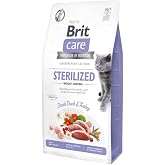 Brit Care Weight Control, Kilo Kontrol&uuml; İhtiyacı Olan Kısırlaştırılmış Kediler İ&ccedil;in, Tahılsız, Hipoalerjenik, Taze &Ouml;rdek Etli