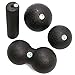 Produktbild #DoYourFitness® 4er Set Faszienbälle, Mini Faszienrolle & Duo-Ball | ideal für Faszientraining (Muskeln & Bindegewebe), Selbstmassage & gegen Verspannungen (BlackCat 4er)