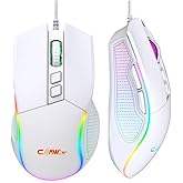 Claw's Crossfire V1 12800 Dpi Makro Yazılımlı Chromatic RGB Gaming Mouse - Beyaz