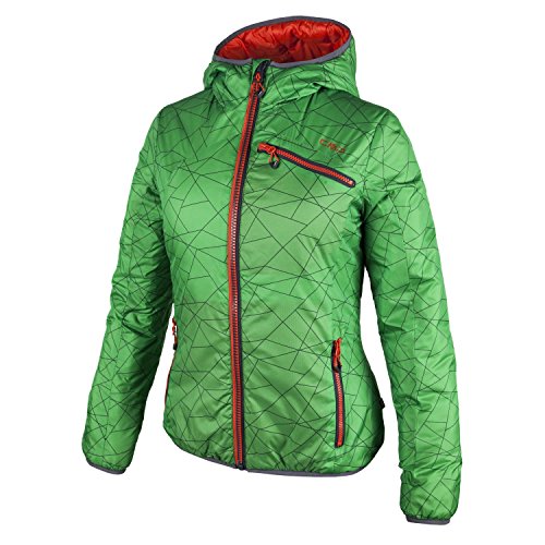 Preisvergleich Produktbild CMP Outdoorjacke Freizeitjacke GRÜN Muster Primaloft® Taschen LEICHT 3Z08166P (36)