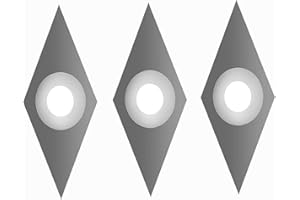 QTACIE Wood Turning Chisel Carbide Cutter Ci4 Diamond with Sharp Point Tungsten Carbide Tips for Rockler Mini Turning Tool D1 Penn State Industries Carbide Magic Detailer Easy Detailers, 3Pcs