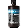 3 idea Imagine Create Print 3D Printer Resin, 405nm SLA UV-Curing Resin with High Precision and Quick Curing & Excellent Fluidity for Photon (DLP/LCD/UV) Printing - 1KG, Grey