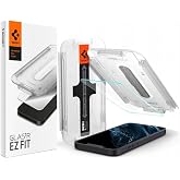 Spigen iPhone 17e / 16e / 14 / 13 Pro / 13 ile Uyumlu Kolay Kurulum Cam Ekran Koruyucu GLAS.tR EZ Fit HD Şeffaf - AGL03724 (S
