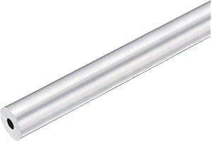 QUARKZMAN Tubo Tondo in Alluminio 6063, Tubo Rotondo in Alluminio OD 18mm, ID 7mm, Lunghezza 400mm, Dritto Alluminio Tubo per Progetti Industriali Fai-Da-Te