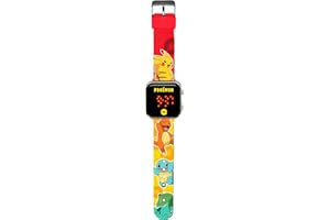 Kids Licensing Zegarek cyfrowy dla dzieci Unisex Auto z plastikowym paskiem POK4435, Pokemon
