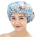 Fashion Butterfly Shower Cap Double Layers Waterproof Bath Cap,Gray RS.1640.00