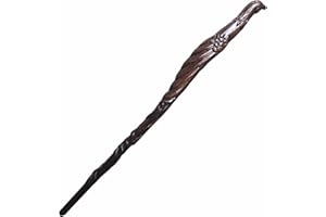 Handicraftviet Hand Carved Wooden Bird Wands 15 Inch for Witchcraft Collectible and Cosplay Magic Wand Gift for Children and Adults on Halloween, Christmas, Birthday Party