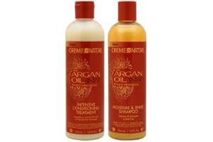 Creme of Nature, Huile d'argan humidité Brillance Shampoing et ensemble de traitement intensif par Creme of Nature [Beauté]