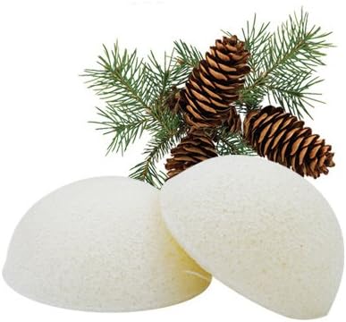 Yiwant Natural Pine pollen Konjac Facial Sponge Complexion Deep Cleansing, Whitening, Brighting, Refreshing and Smoothing, 1 Piece