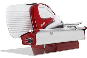 Berkel Home Line 250 Trancheuse Alimentaire / Rouge Lame 25,4 cm / Trancheuse Electrique / Trancheuse Alimentaire Prosciutto, Viande, Cuisson, Poisson, Jambon, Fromage, Pai