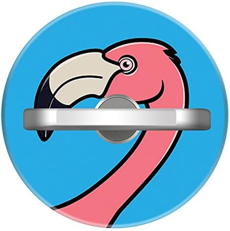 Cell Phone Holder, Finger Ring Stand Grip Customized Pop Mount Holder Anti-Drop for iPhone 7 Plus / 7 / 7S / 6 Plus / 6 /6 S, Samsung Galaxy and All Smartphones and Tablets - Pink Flamingo