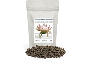 Pet Friend Axolotl Food Balance Pellet Diet for Adult Axolotl Tadpoles Clawed Frogs and other Amphibians 4.5mm Adult Pellet 90g