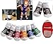 CUTE 6 PACK OF BABY BOYS GIRLS BASEBALL TRAINER STYLE ANTI SLIP GRIPS SOCKS AGE 1 -2 12 18 24 MONTHS