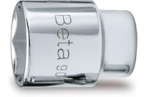 Beta 900K 10 - Chiavi a bussola con attacco quadro femmina 1/4" bocca esagonale, cromate