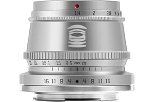 TTArtisan 35 mm F1.4 APS-C Object Connection Leica L Sigma Panasonic Mount Silver Wide Angle Lens with Manual Focus