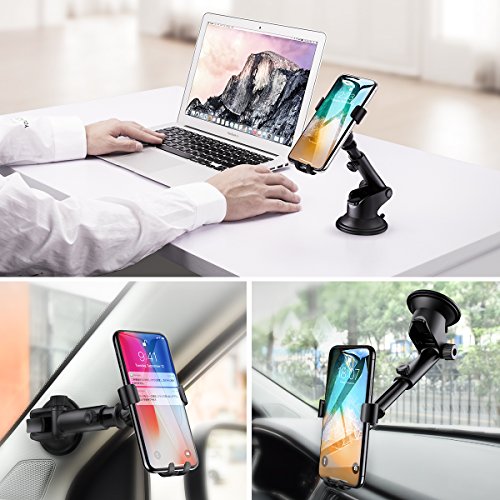 Handyhalterung Auto, Schwerkraft Linkage Autotelefonhalterung Autohalterung Auto Handy Halter KFZ Halterung Autotelefonhalter handyhalter für Armaturenbrett /Windscheibe 360 Grad drehbar Universal smartphone halterung auto mit Gel-Auflage und Teleskoparmkompatibel für iPhone 8Plus / 7Plus / 6s / 6P / 5S, Samsungs-Galaxie S5 / S6 / S7 / S8 (Armaturenbrett-Schwarz) reviews Handyhalterung Auto, Schwerkraft Linkage Autotelefonhalterung Autohalterung Auto Handy Halter KFZ Halterung Autotelefonhalter handyhalter für Armaturenbrett /Windscheibe 360 Grad drehbar Universal smartphone halterung auto mit Gel-Auflage und Teleskoparmkompatibel für iPhone 8Plus / 7Plus / 6s / 6P / 5S, Samsungs-Galaxie S5 / S6 / S7 / S8 (Armaturenbrett-Schwarz)
