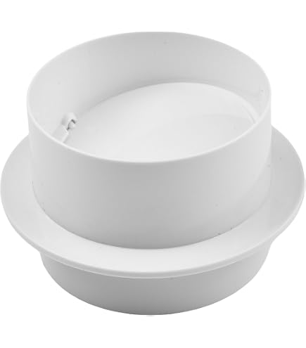 Clapet Anti-Retour PVC Pour Ventilation - Diamètre 80 Mm (Autres Tailles Disponibles) - Pour Salle De Bain, Cuisine - Empêche Les Retours D'Air