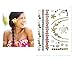Premium Metallic Tattoos - 75+ Shimmer Designs in Gold, Silver, Black - Temporary Fake Jewelry Tattoos - Bracelets, Feathers, Wrist & Arm Bands, & More By Terra Tattoos (Aja Collection)