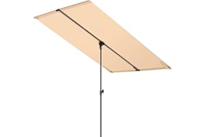 HOMSHADE Terrassenschirm für den Außenbereich, 3 Ebenen, belüftet, für den gewerblichen Markt, strapazierfähig, winddicht, Deck-Pool-Regenschirm, LSF 50+, UV-Schutz, 5 Jahre lichtbeständig