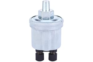 VIKYE 1/8-27 NPTF Sensor de presión de aceite, Unidad del emisor del sensor de presión de aceite de rosca 0-10 Bar Para modelos VDO