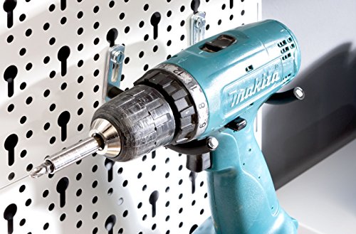 Element System Werkzeughalter gebogen / 2 Stück / für Werkzeuglochwand / Lochplattenwand / verzinkt - 4