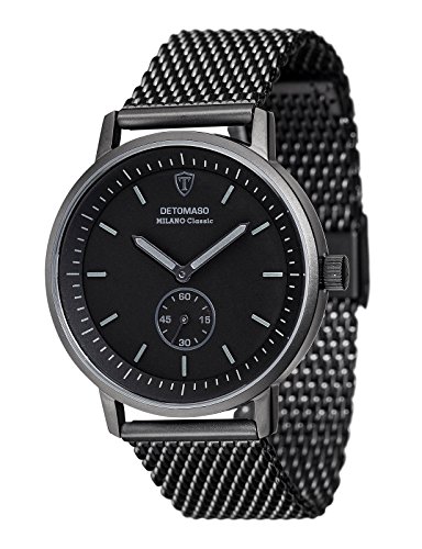 DETOMASO Herren-Armbanduhr Milano CLASSIC BLACK Analog Quarz DT1072-I DETOMASO Herren-Armbanduhr Milano CLASSIC BLACK Analog Quarz DT1072-I