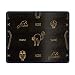 Produktbild meniony Mouse Pad with Stitched Edges,Halloween Owls and Bats Non-Slip Rubber Base Mousepad for Laptop