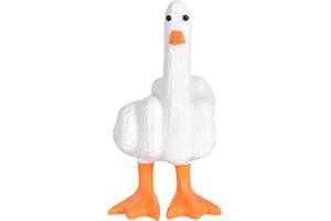 DecorDwell Ornamento a Forma di Anatra a Dito Medio,Divertente Statua d'anatra a Dito Medio,Regalo di Compleanno Unico,Scultura in Resina per ufficio, camera da letto,soggiorn