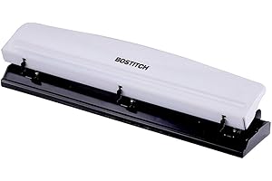 Bostitch dziurkacz 3 otwory, 12 arkuszy, biały (KT-HP12-WHITE)