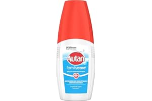Autan Family Care Spray - Spray Anti-Moustiques - Jusqu'à 4H de Protection Immédiate - Contient des Agents Hydratants Pour la Peau - 1 Spray, 100ml