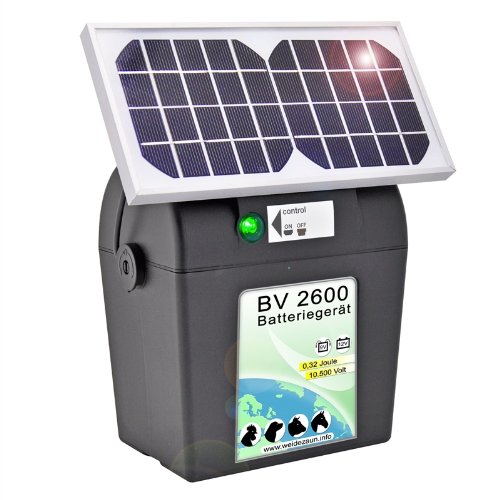 9V Batteriegerät Solar Modul Solar-Zelle Elektrozaun Weidezaun Schlaggerät