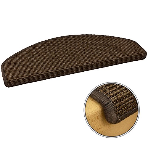 Stufenmatte Treppenschoner Dunkel Braun 28x65 cm