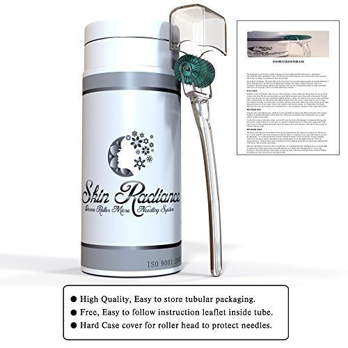 The Best Derma Roller 0.5mm! Best Design for Precision Rolling with Fast, Dramatic Results! *Medical Grade *Free User Instructions *Portable Container *See My Own Before and After Photos! - Best Anti Ageing Tool, for Wrinkles & Lines, Stretch Marks, Acne, Hair Loss, Scar Removal, Pitted Skin and Hyper-pigmentation - 100% Satisfaction Guarantee or Money Back