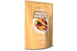 BioTechUSA Protein Pancake, Polvere per la preparazione di pancake ad alto contenuto proteico con dolcificanti e senza zuccheri aggiunti, 1000 g, Vaniglia