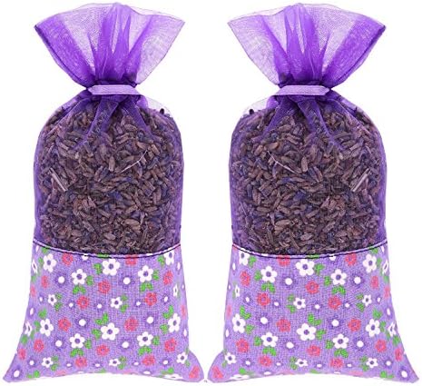 The Lavender Collection 2-Packs of 20 Grams AC-045 100% All Natural French Lavender Scent Moth Bags for Closets Cupboards Drawers and Wardrobe - Home and Office Decorative