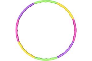 IFQKNUYL Hula Fitness Hoop, Cerchio di Fitness Splicing Rimovibile, per Interni ed Esterni, Fitness, Ginnastica, Danza, Yoga, Bambini e Adulti