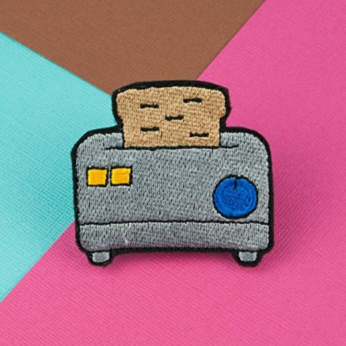 Toaster iron on patch / food / patches / vegan / embroidery / patch / enamel pin / pin / embroidered patch / back patch / patches for jackets / badge / applique / embroidered / feminist patch / punk patches / iron on patches / punk patch / band patches / backpatch / patches iron on / appliques / sew on patch / jacket patch