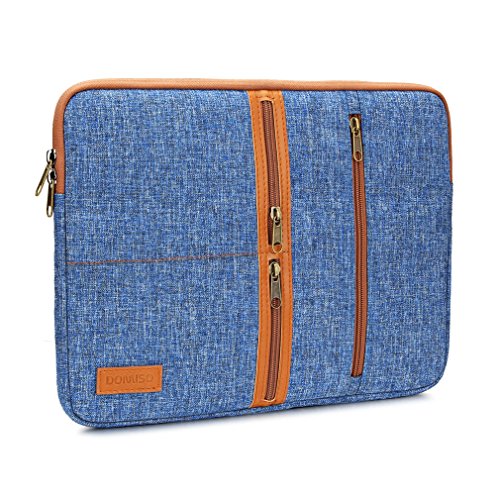 DOMISO 14 Zoll Einfachen Stil Laptoptaschen Business Laptop Notebook Hülle Sleeve Laptoptasche Sleeve Hülle Schutztasche , Blau - 2