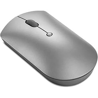 Lenovo 600 Bluetooth 5.0 Silent Mouse: Compact, Portable, Dongle-Free Multi-Device connectivity with Microsoft Swift Pair | 3-Level Adjustable DPI up
