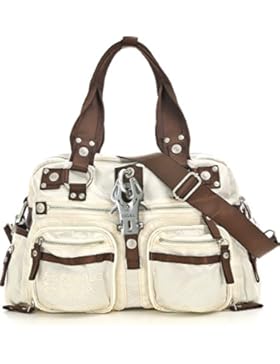 GEORGE GINA & LUCY, Damen Handtaschen, Schultertaschen, Umhängetaschen, Shopper, Creme, 38 x 25 x 16 cm (B x H...