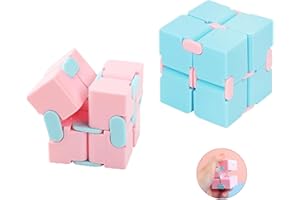 Generic Infinity Cube Fidget Toy - Pink - Small - Focus - All Ages