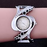 YRWQV Frauen Armreif Armbanduhr Quarz Kristall Strass Weibliche Uhren Uhr, A
